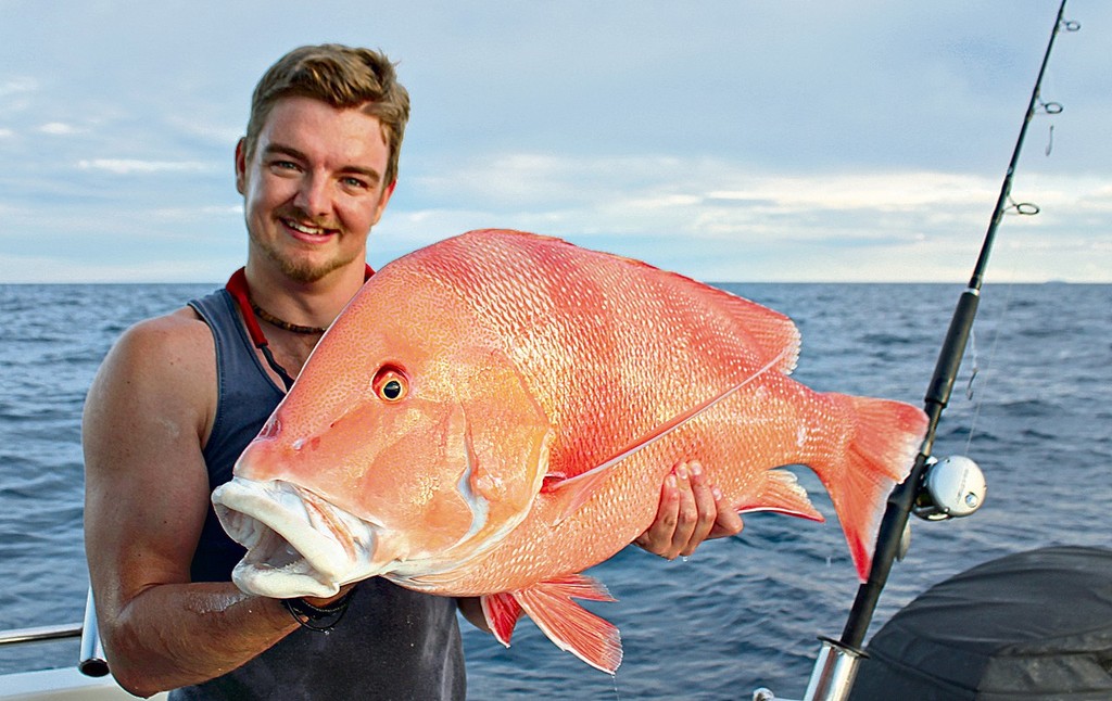 Lee's first ever legal red.  It went 10kg and took plenty of attempts. © Lee Brake